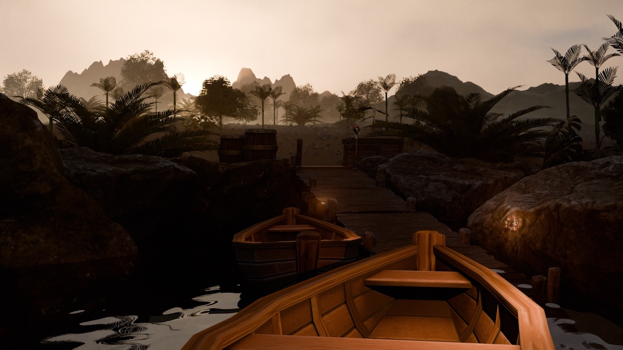 Débarcadère au sud de l'île